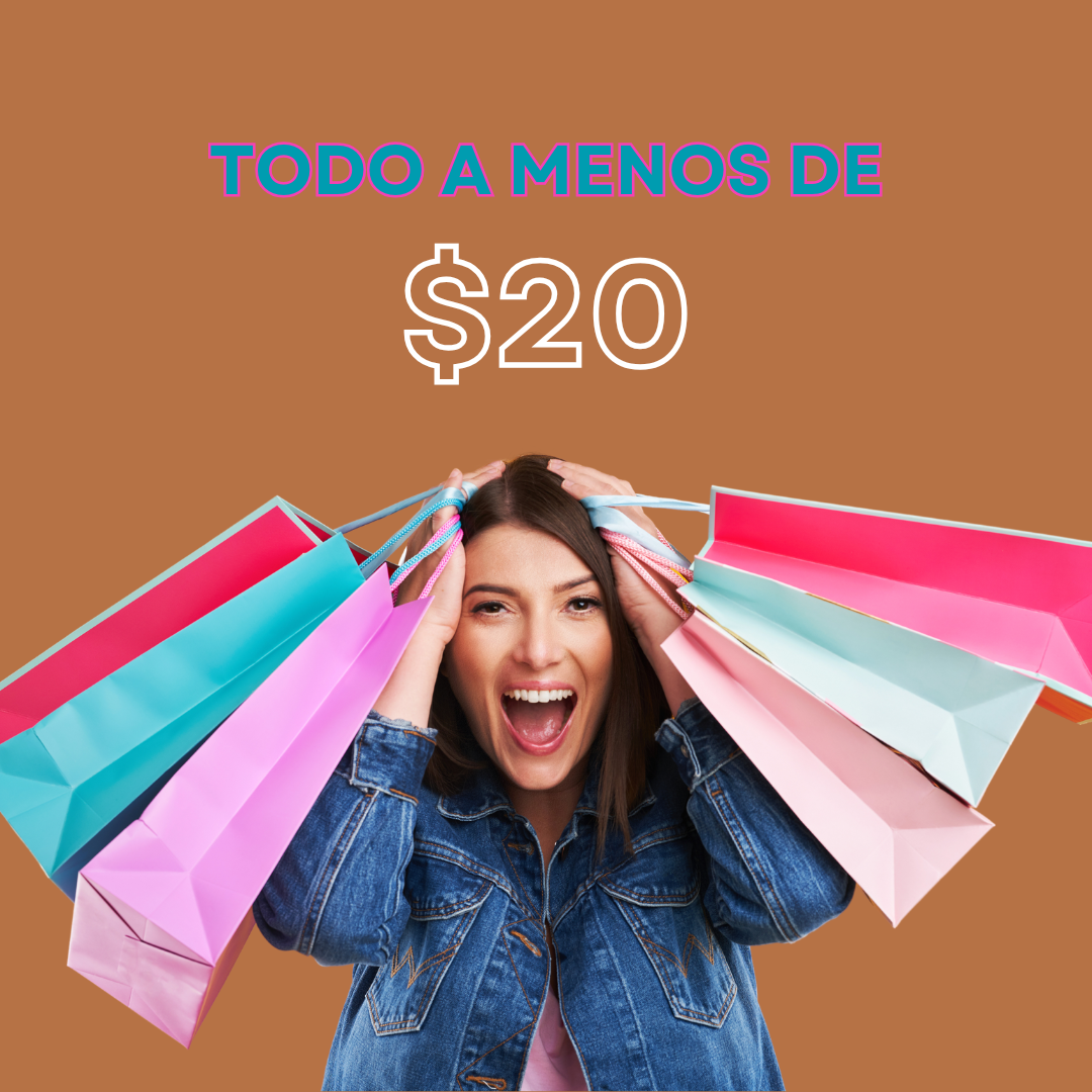 Menos de $20