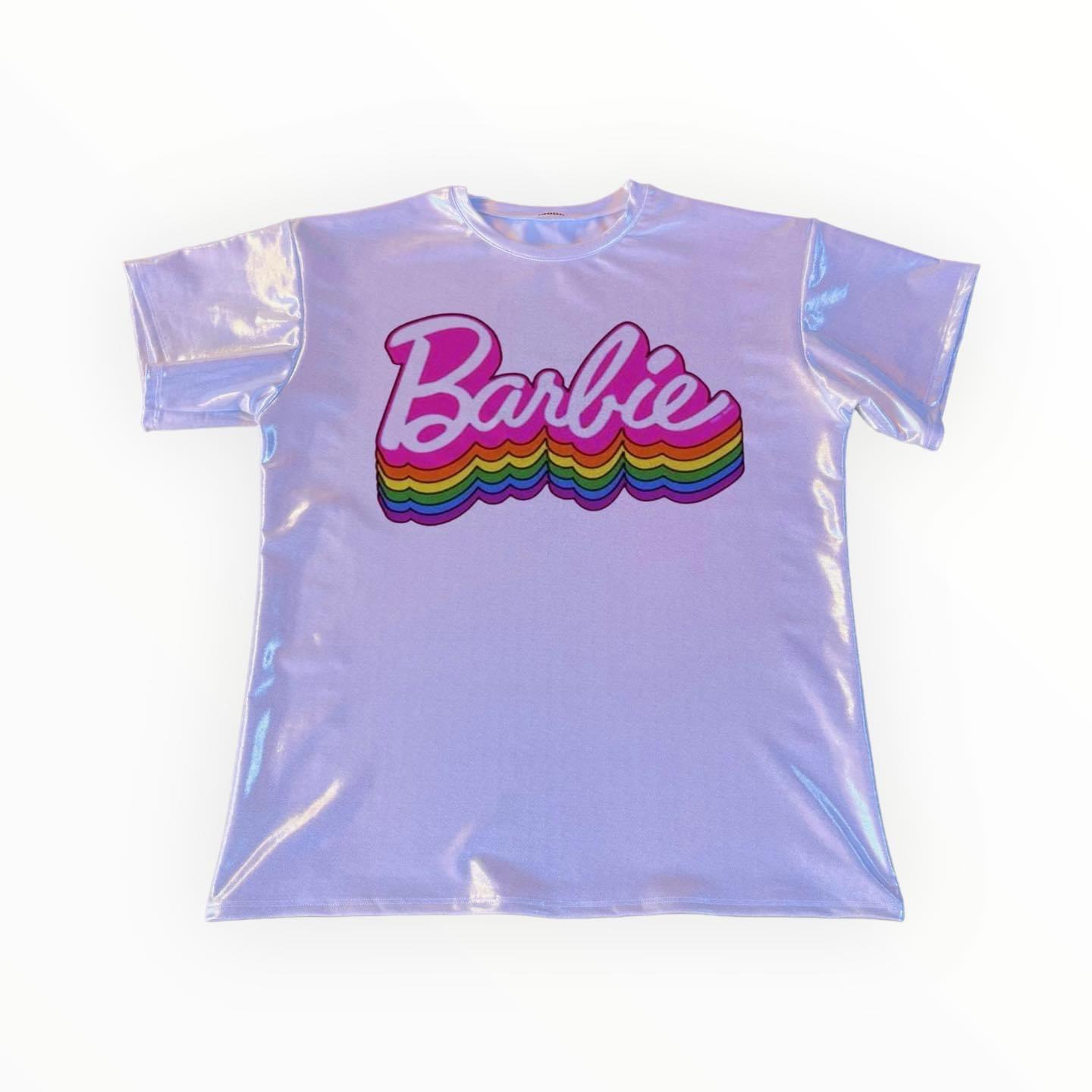 Top metálico de Barbie