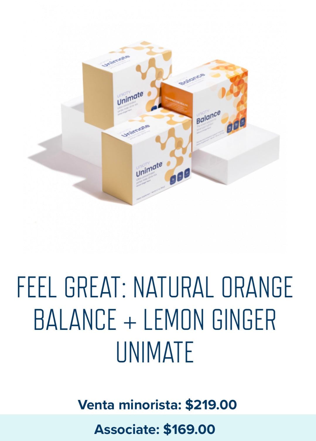 Feel great: Natural Orange Balance+Natural Lemon/ Natural Lemon Ginger Unimate