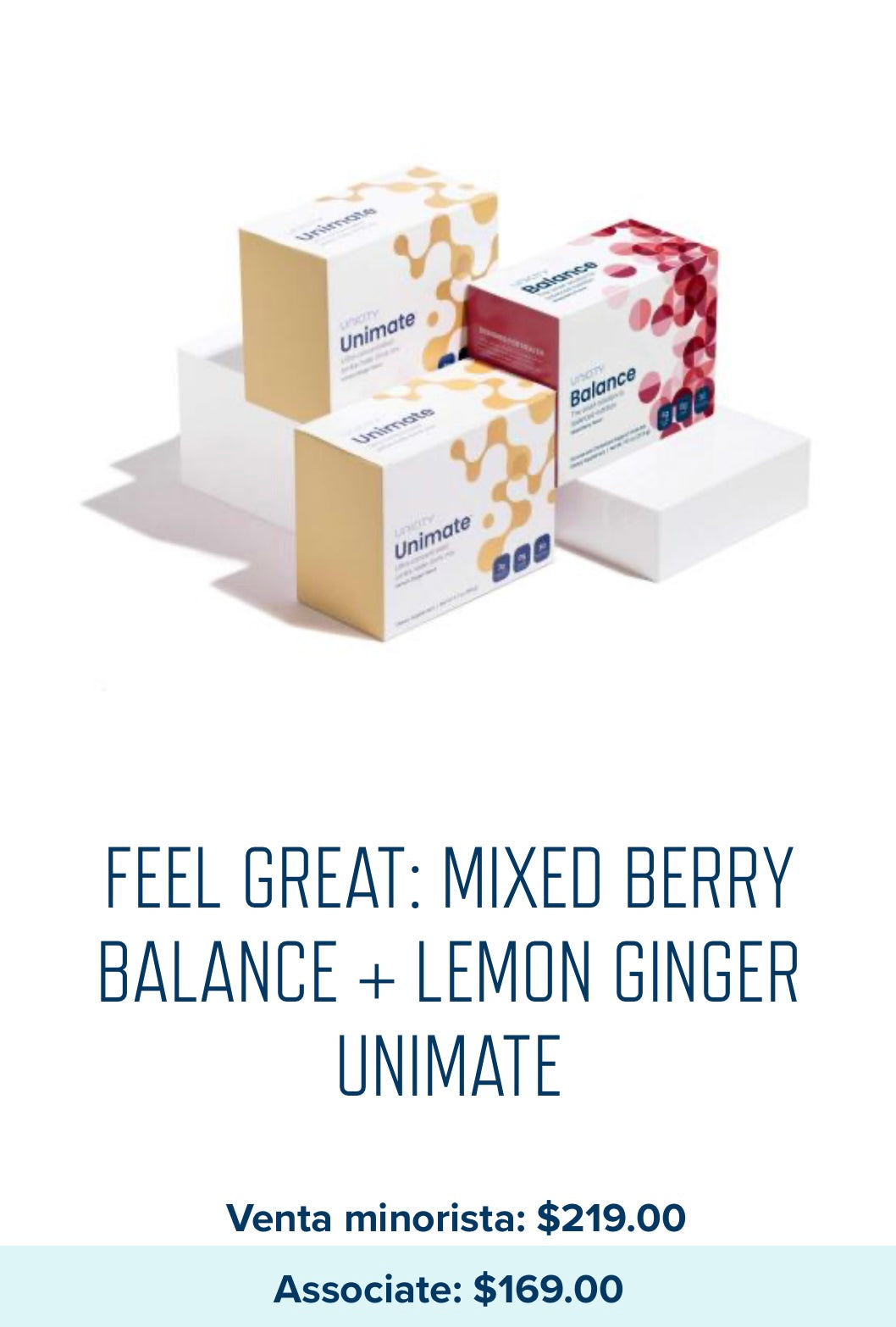 Feel great: Mixed Berry Balance+Natural Lemon/ Natural Lemon Ginger Unimate