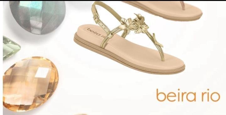 Sandalias Metalizada Premium color oro