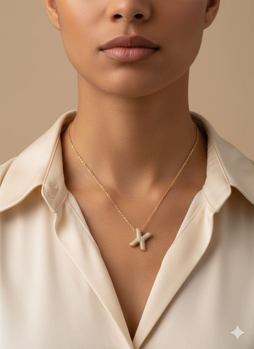 Cadena letras Stainless Stee