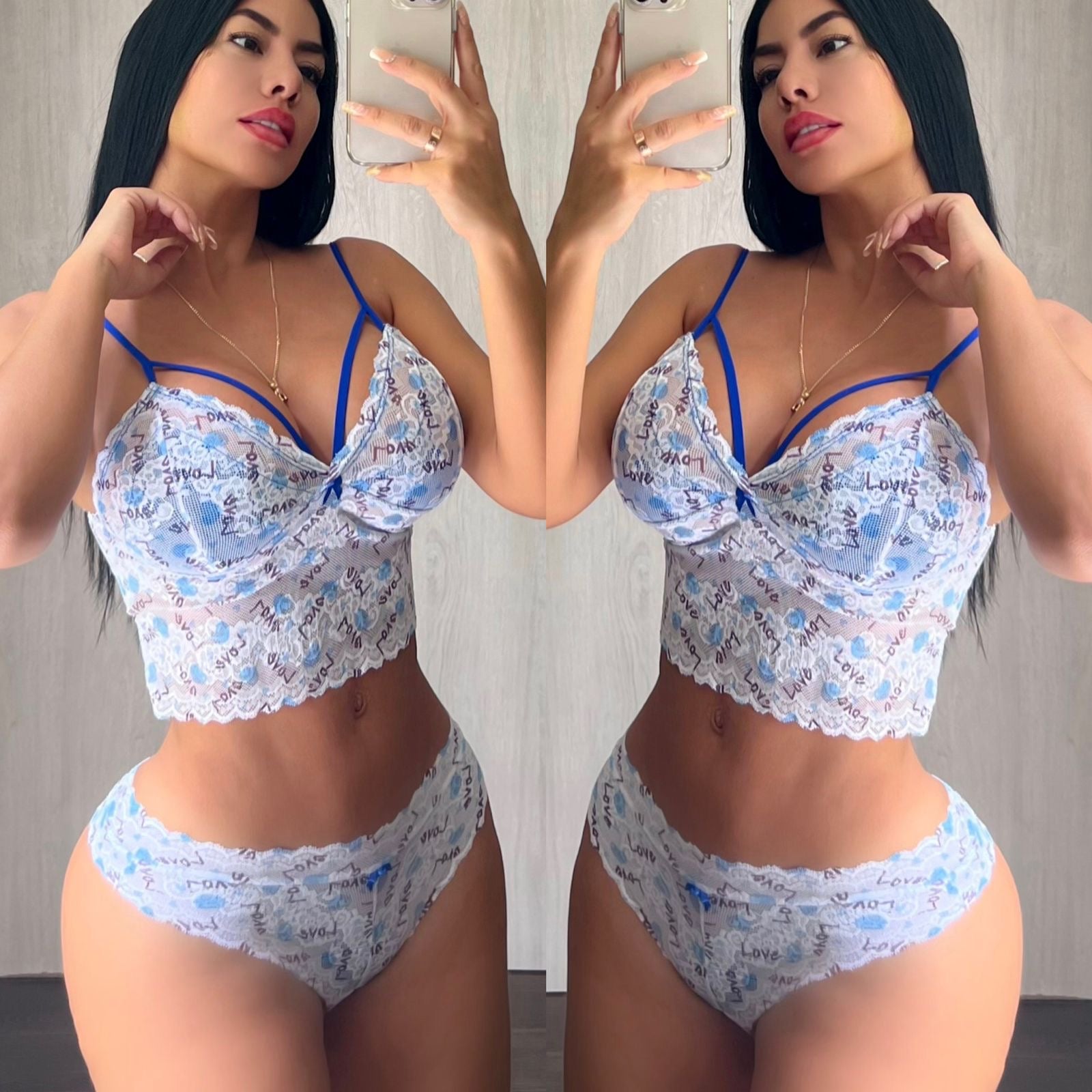 Set de lencería violeta