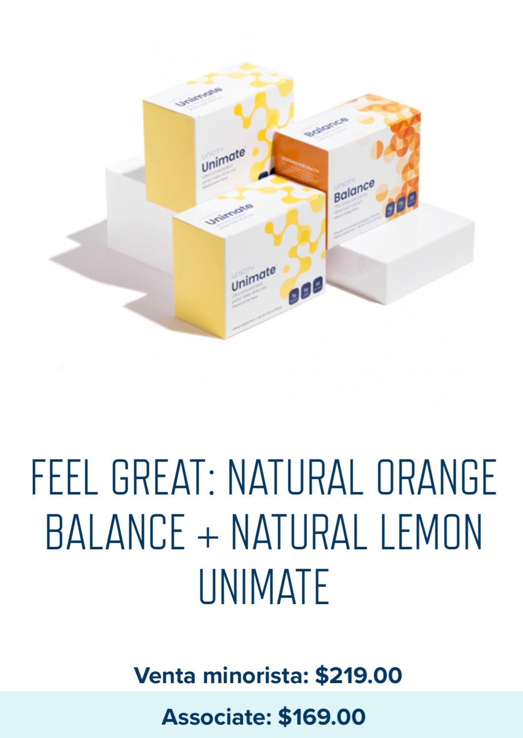 Feel great: Natural Orange Balance+Natural Lemon/ Natural Lemon Ginger Unimate