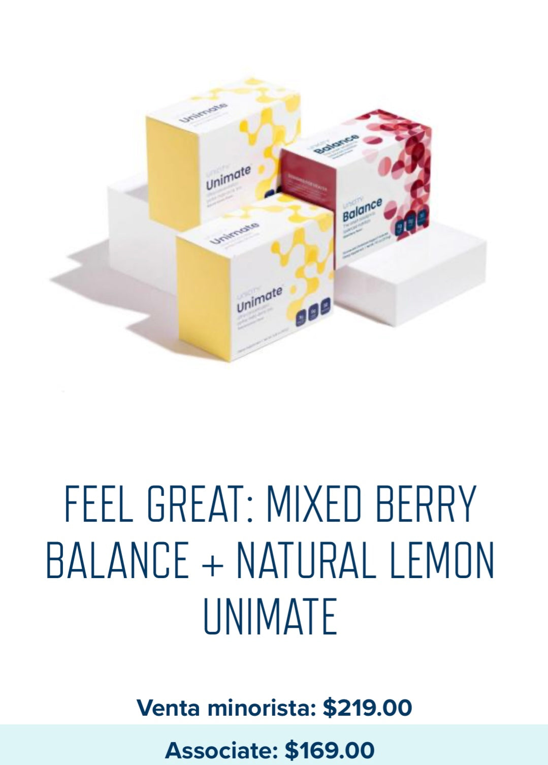 Feel great: Mixed Berry Balance+Natural Lemon/ Natural Lemon Ginger Unimate