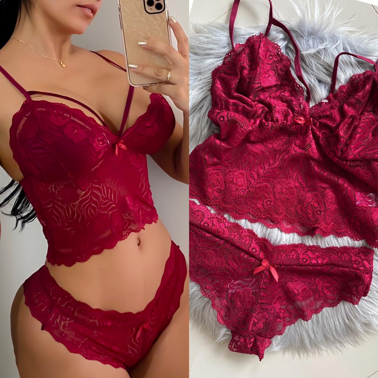 Set de lencería violeta