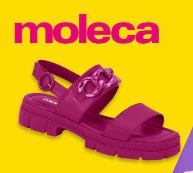 Sandalias con detalles de cadena Moleca- Turim