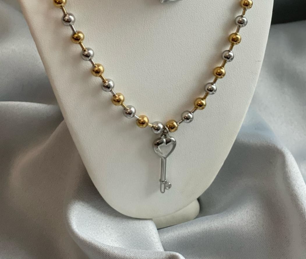 Cadena Stainless Steel  Oro/plata