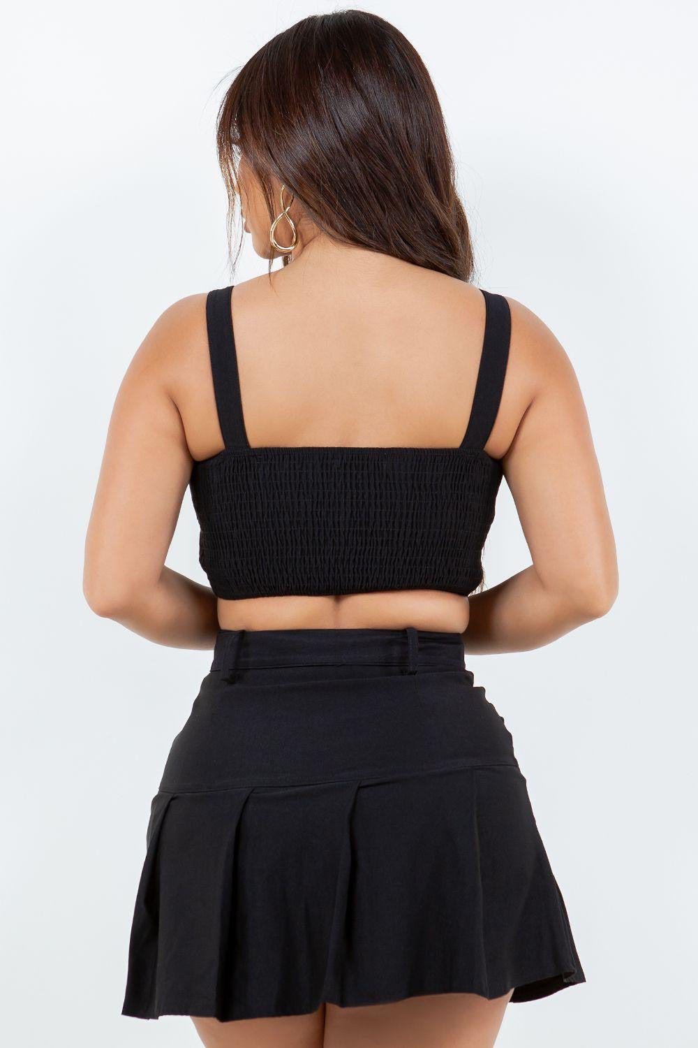 Conjunto de falda negro